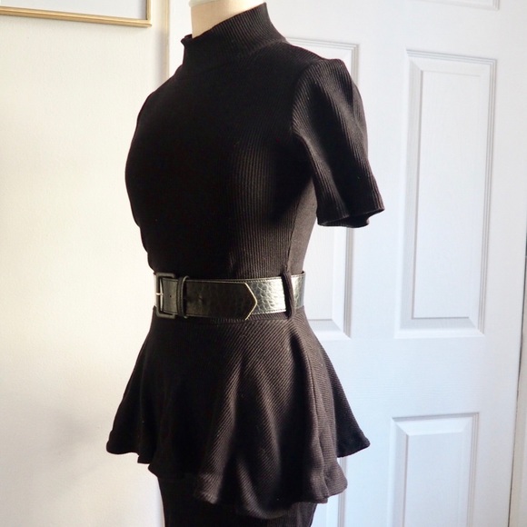 Betsey Johnson Vintage Midi Peplum Dress - Picture 2 of 2
